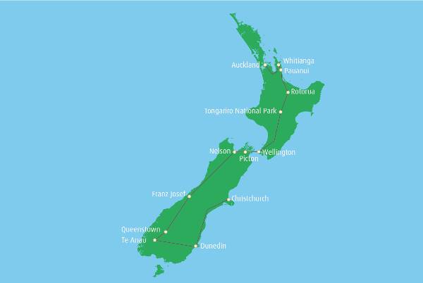 Map: Autoreis Impressies van Nieuw-Zeeland (Travelworld NL)