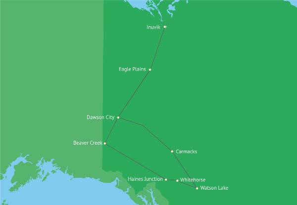 Map: Autoreis Indrukwekkend Yukon (Travelworld NL)
