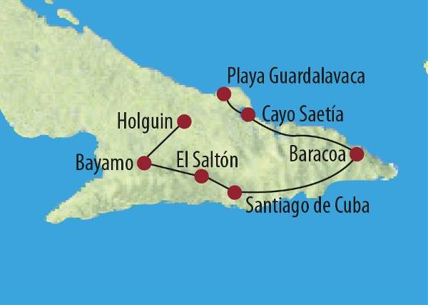 Map: Kuba: Exklusive Fotoreise im Osten Kubas (Diamir)