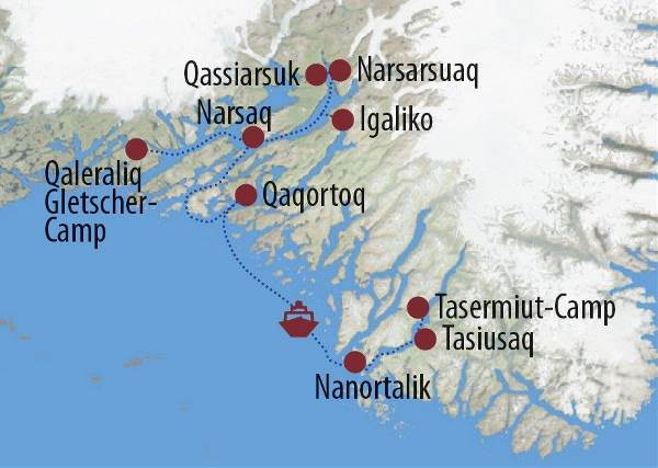 Map: Grönland: Inuit, Eisberge und Nordlichter (Diamir)