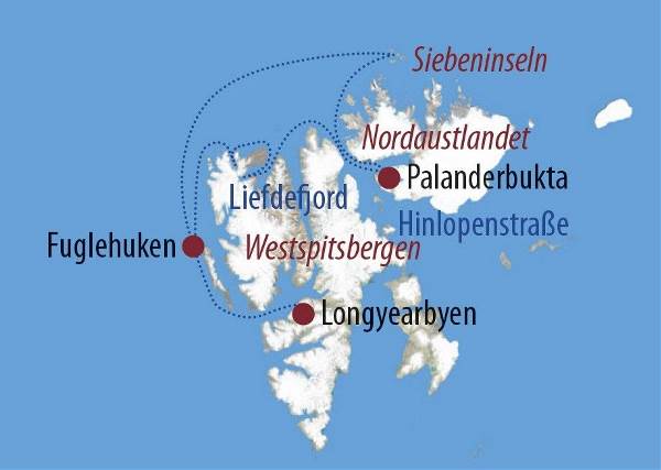 Map: Spitzbergen: Im Eisbärland (Diamir)