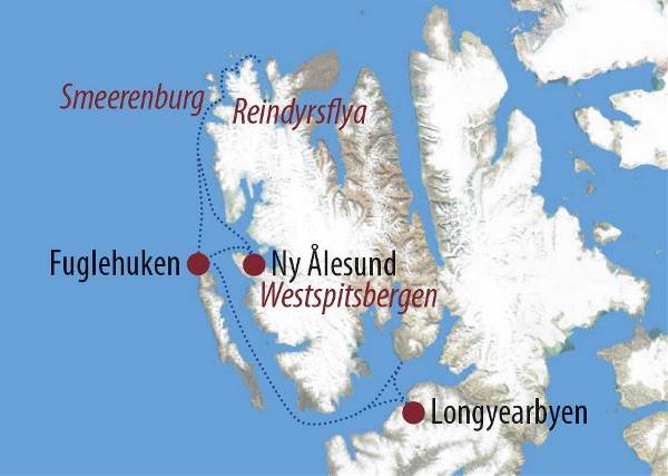 Map: Spitzbergen: Frühlingserwachen in Spitzbergen (Diamir)