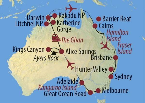 Map: Australien: Kaleidoskop Australien (Diamir)