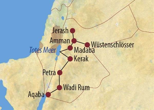 Map: Jordanien: Magisches Jordanien (Diamir)