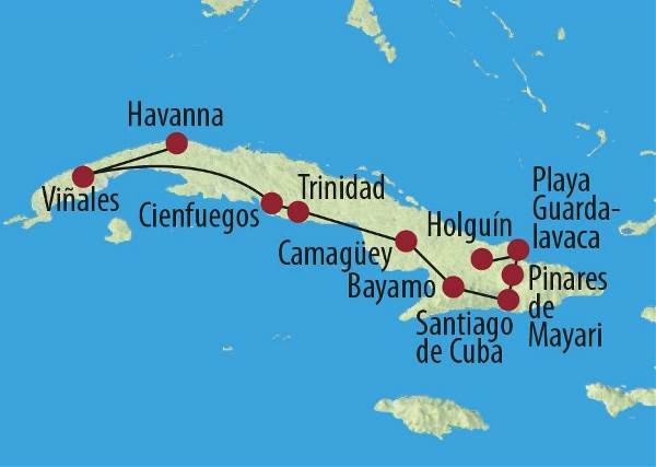 Map: Kuba: Best of Kuba (Diamir)