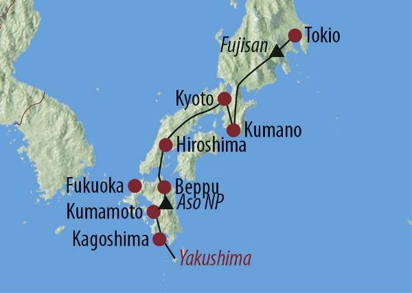 Map: Japan: Makaken, Geishas und Fuji-san (Diamir)