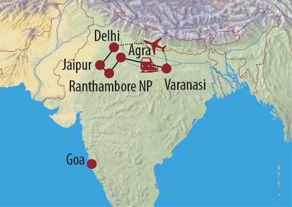 Map: Indien: Ein indisches Märchen erleben (Diamir)