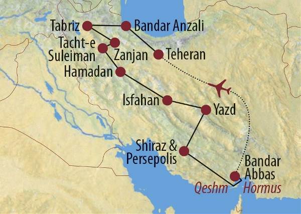 Map: Iran: Persien - Schmelztiegel der Zivilisationen (Diamir)