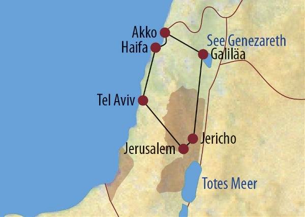 Map: Israel: Ein Land - Zwei Völker (Diamir)