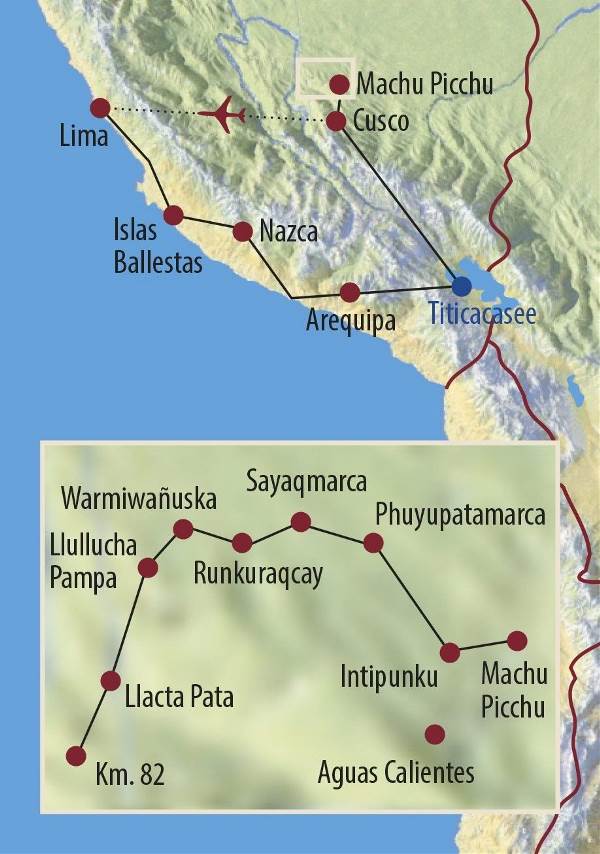 Map: Peru: Im Reich der Inka (Diamir)