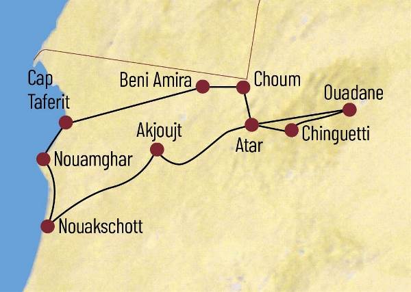 Map: Mauretanien: Im Land zwischen Atlantik und Nigerbogen (Diamir)