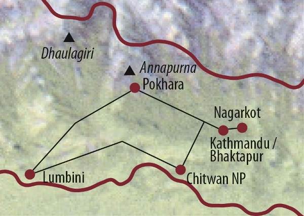 Map: Nepal: Das ehemalige Königreich zum Kennenlernen (Diamir)