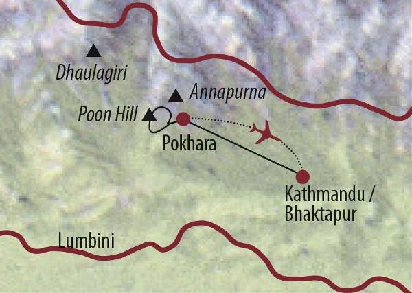 Map: Nepal: Im Herzen des Himalaya (Diamir)