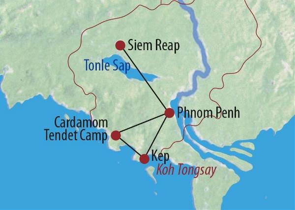 Map: Kambodscha: Streifzug durch das Königreich der Wunder (Diamir)