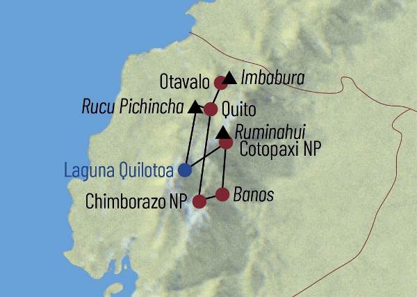 Map: Ecuador: Auf der Straße der Vulkane (Diamir)