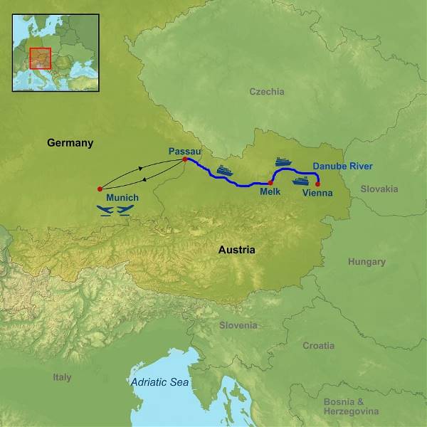 Map: Magical Danube Express (Indus)