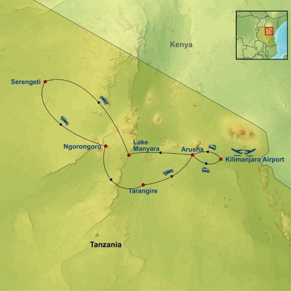 Map: Amazing Tanzania (Indus)