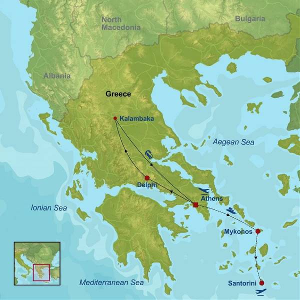 Map: Gems and Islands of Greece (Indus)