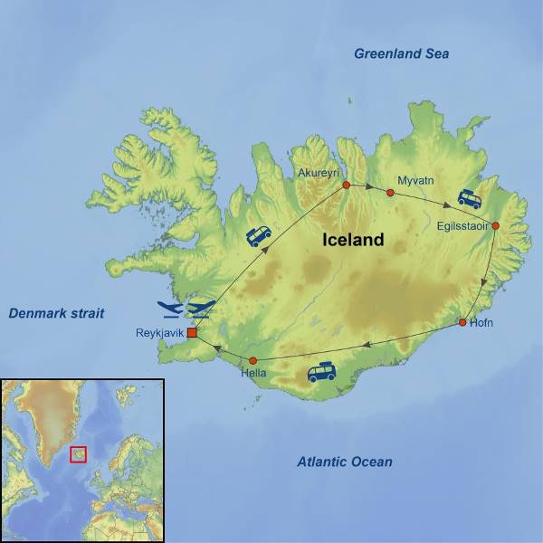 Map: Iceland Circle (Indus)