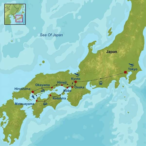 Map: Picturesque Solo Japan Tour (Indus)