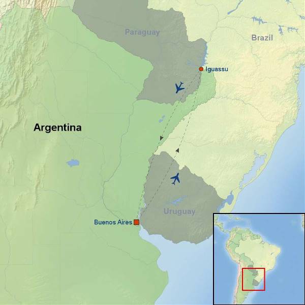 Map: Picturesque Solo Argentina Tour (Indus)