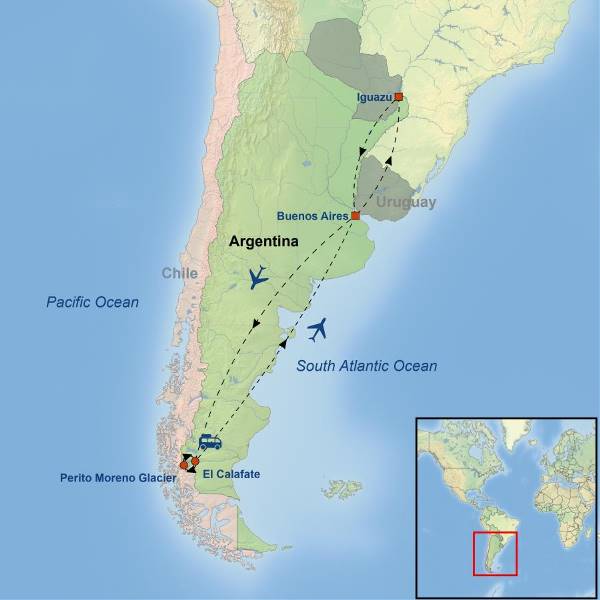 Map: Treasures Of Argentina (Indus)