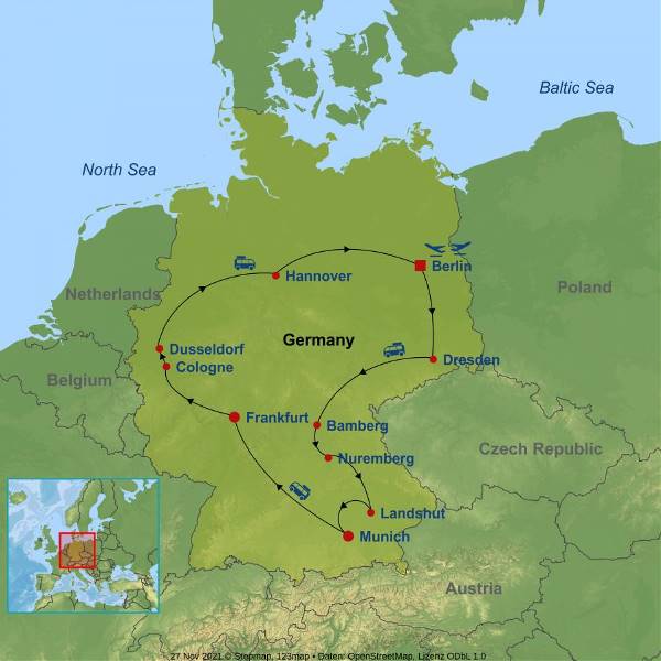 Map: Best of Germany (Indus)