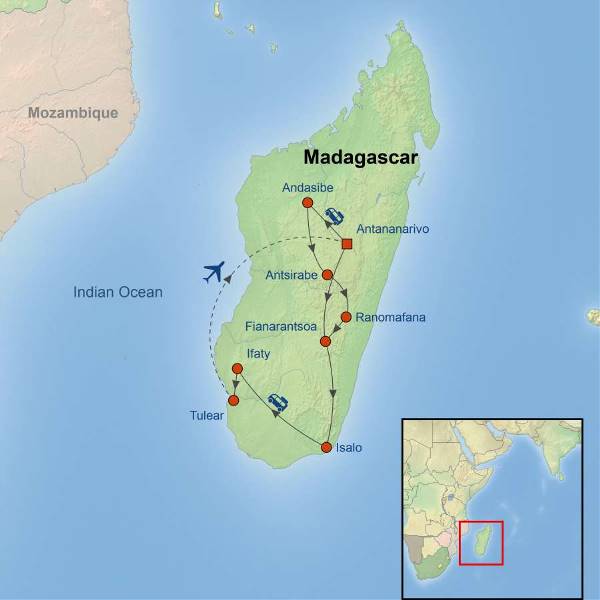 Map: 1000 Views of Madagascar (Indus)