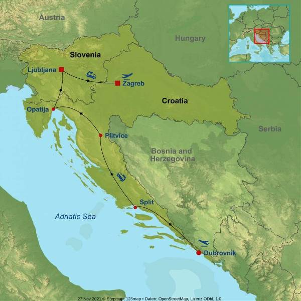 Map: Best of the Adriatic (Indus)