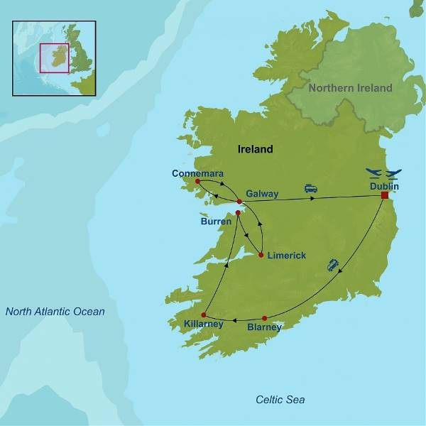 Map: Unforgettable Ireland (Indus)