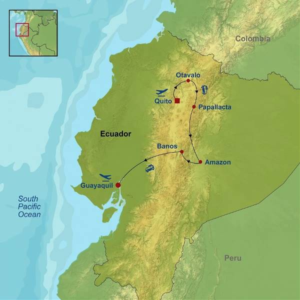 Map: Best Of Ecuador (Indus)