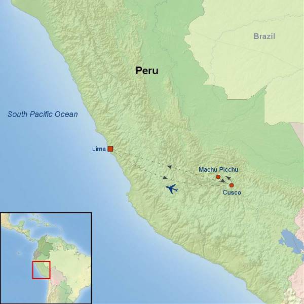 Map: Peru At Your Pace (Indus)