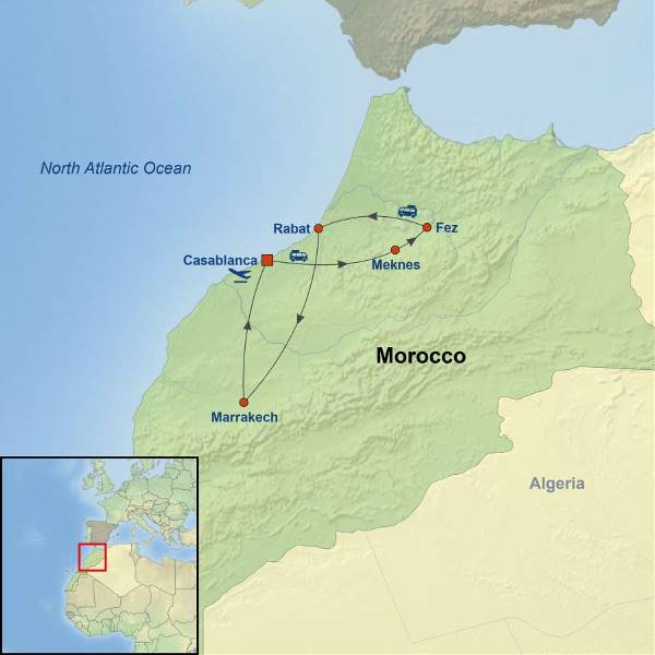 Map: Treasures of Morocco (Indus)