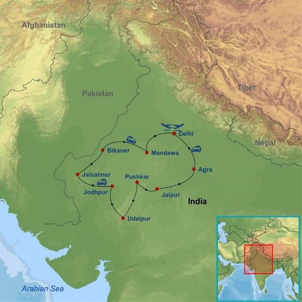 Map: Royal India (Indus)