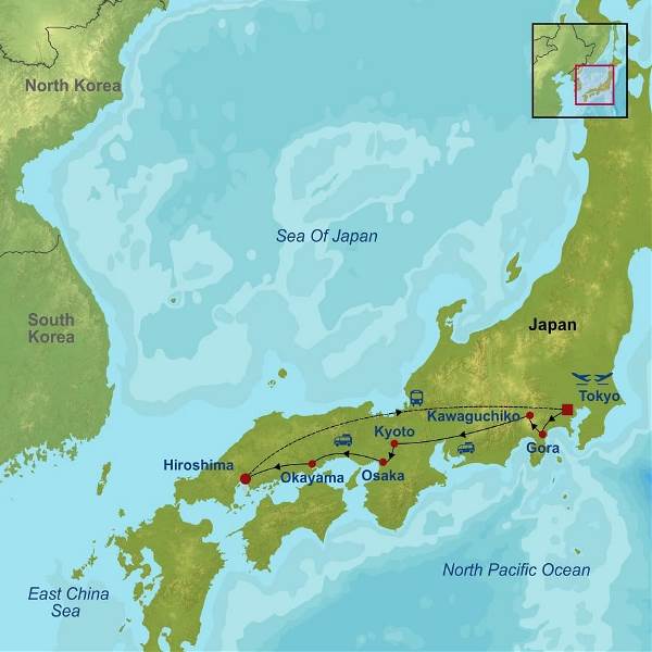 Map: Treasures Of Japan (Indus)