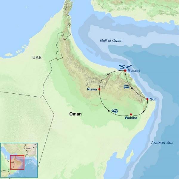 Map: Iconic Oman (Indus)