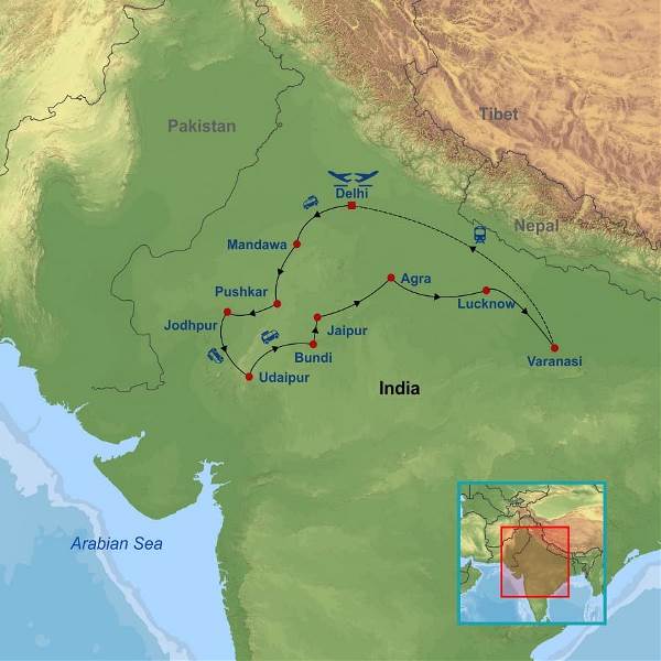 Map: The Essence of India (Indus)