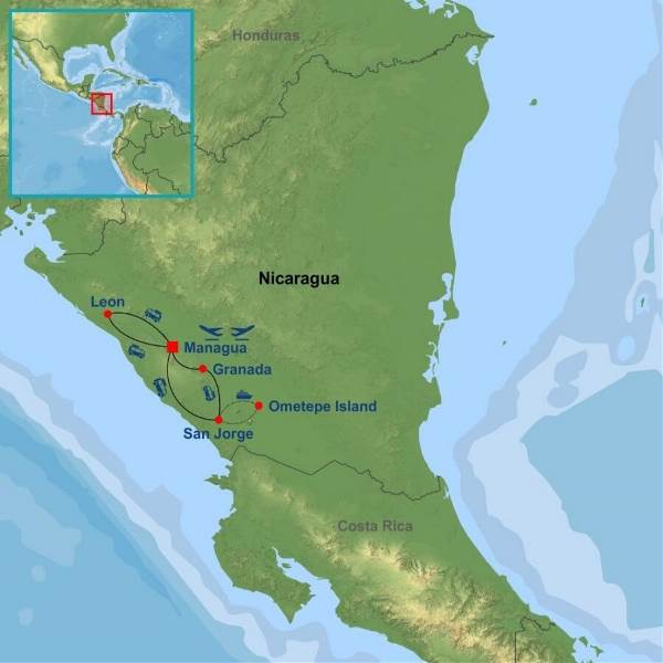 Map: Best of Nicaragua (Indus)