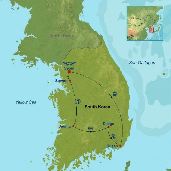 Map: Korea Express (Indus)