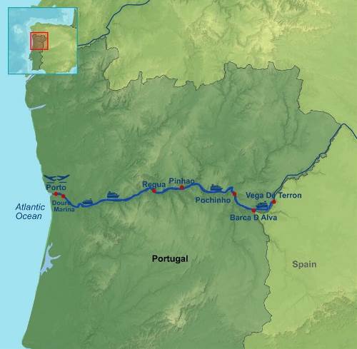 Map: Majestic Douro Cruise (Indus)