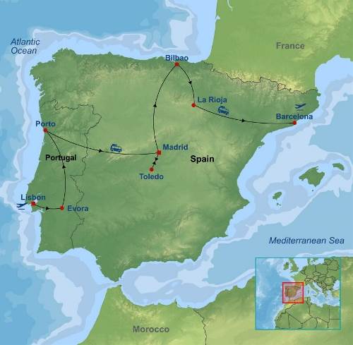 Map: Portuguese & Spanish Delights with Vikram Vij (Indus)