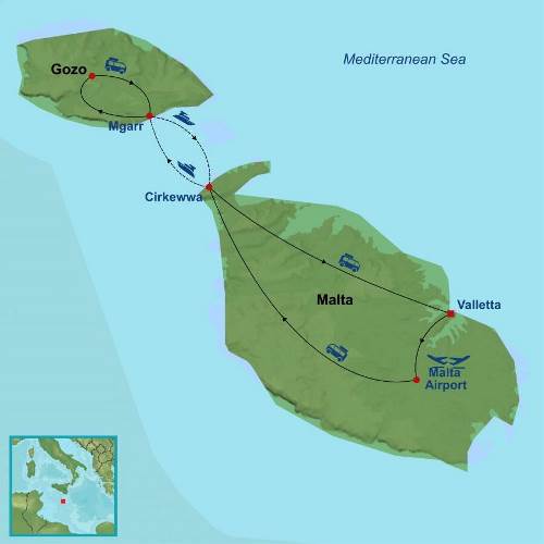 Map: Scenic Islands of Malta (Indus)