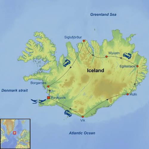 Map: Complete Iceland Adventure (Indus)