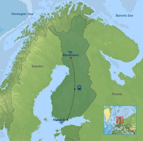 Map: Rovaniemi Winter Experience (Indus)