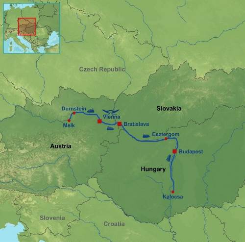 Map: Enchanting Blue Danube Cruise (Indus)