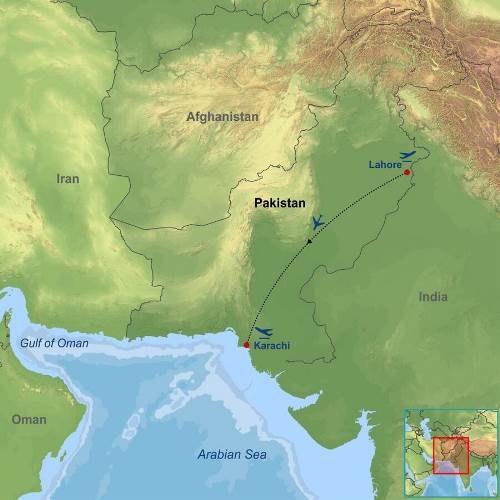 Map: Pakistan Cultural Highlights (Indus)