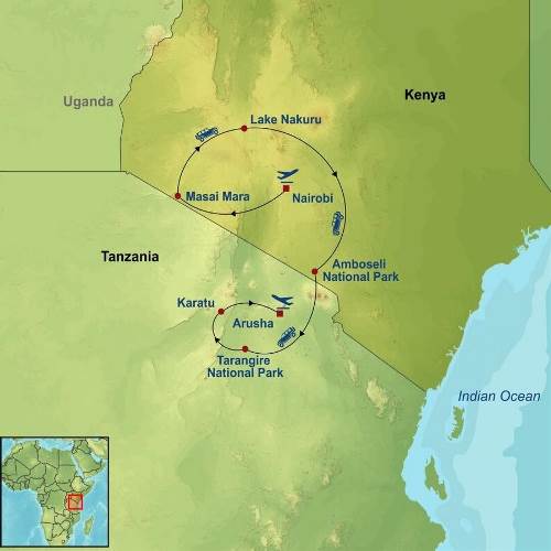 Map: Classic East Africa (Indus)