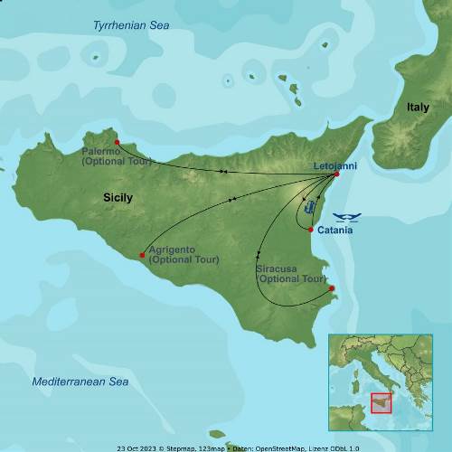 Map: Best of Sicily (Indus)