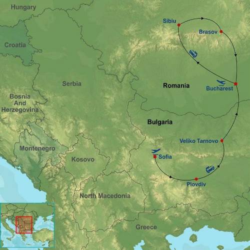 Map: Best of Bulgaria and Romania (Indus)