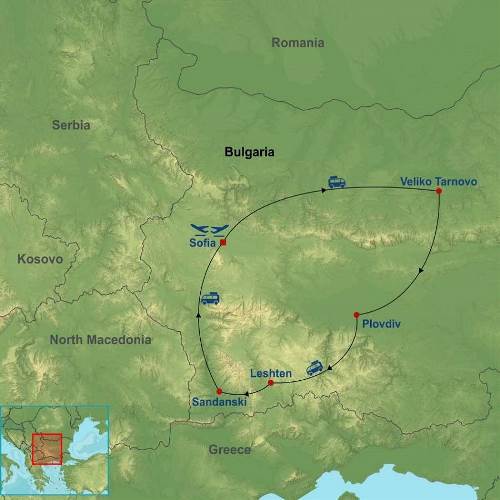 Map: Authentic Bulgaria (Indus)